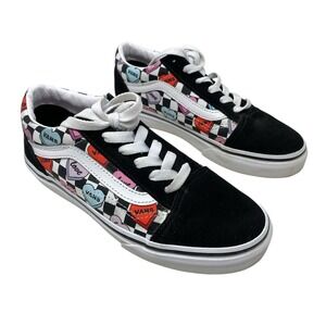 VANS Juniors Old Skool Candy Heart Checkered Lace Up Shoes Size 4 Low Top Skater